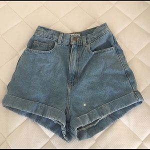 Brand new AA high-waisted denim shorts