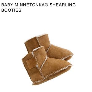 Minnetonka Shearling booties.