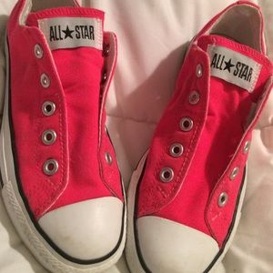 Hot Pink Slip On Chucks