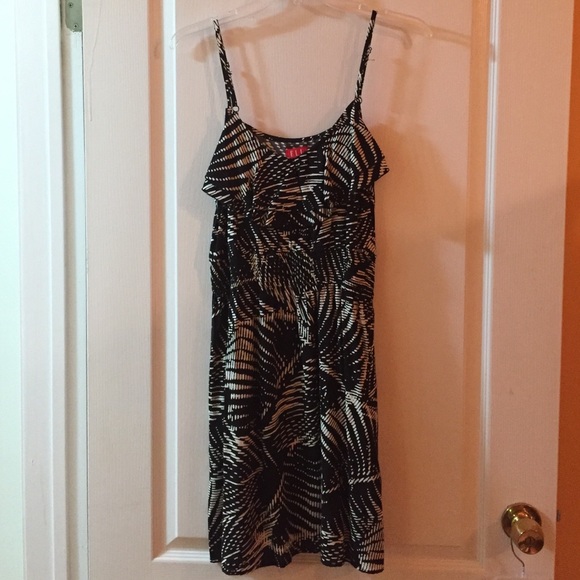 Black and khaki dress