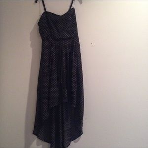 Pokadot high-low dress