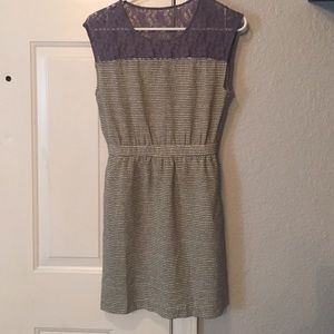 Urban outfitters yellow and grey lace dress