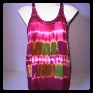 Joie tie dye silk top