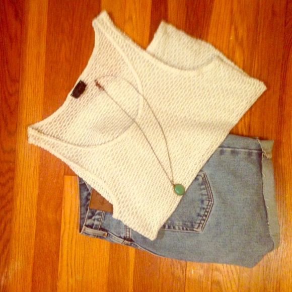 Topshop Loose-Knit Tank