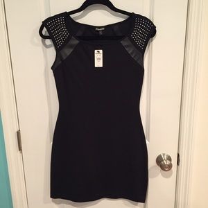 NWT Express Black rhinestone dress