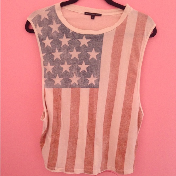American flag tee/tank