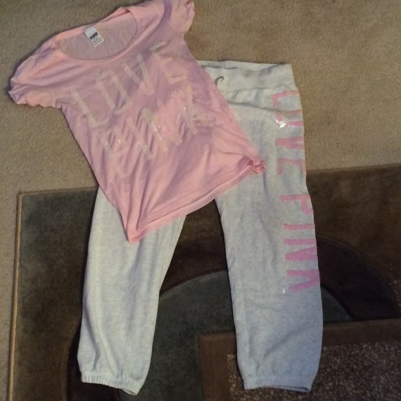 PINK Victoria's Secret Other - REDUCED! PINK sweatpant outfit!