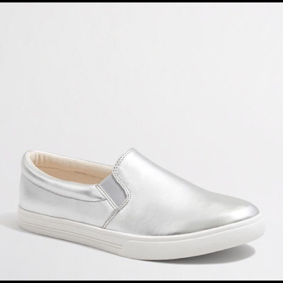 J. Crew Shoes - New without box jcrew metallic slip on sneakers