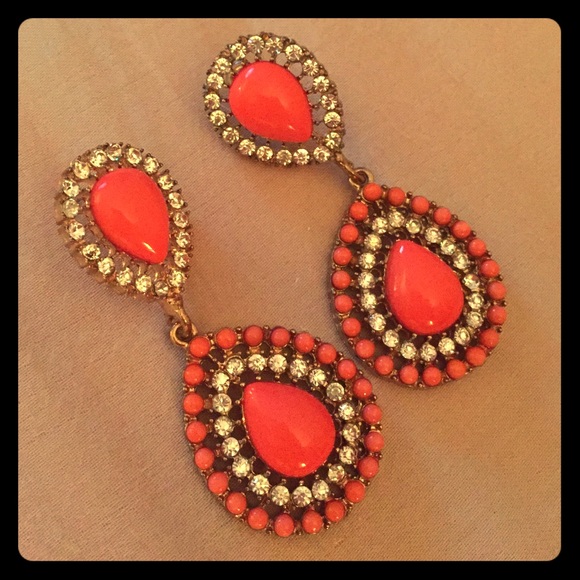 Coral earrings