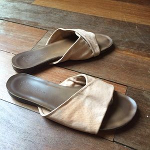 Peach Sandals - worn once! ***