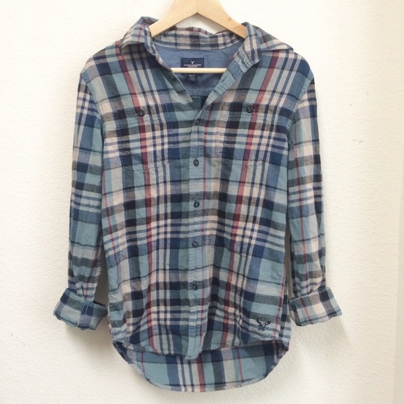 Brandy Melville Tops - Blue Flannel Brandy Melville Look Alike