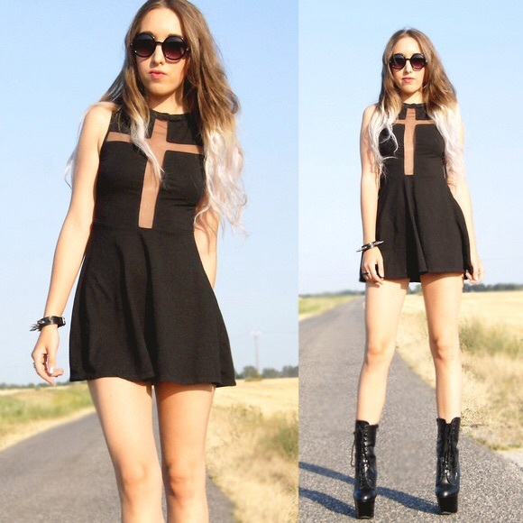 SOLD Brandy Melville Black Cross Dress