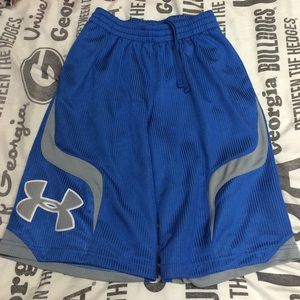 Two youth Medium under armor basketball shorts