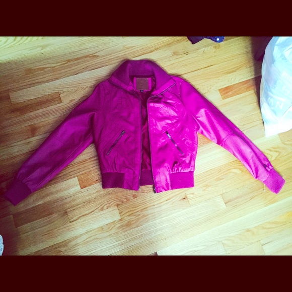 Pink Leather Jacket