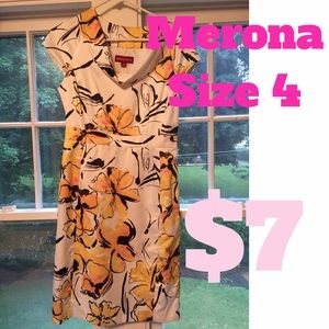 Merona Yellow floral dress