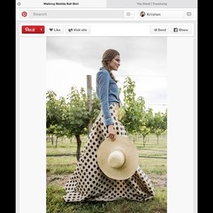 Shabby Apple waltzing Matilda skirt size 8