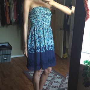 Lauren Conrad strapless Floral dress