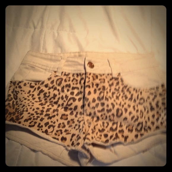Cheetah print shorts