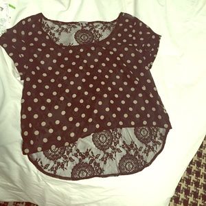 Polka dot Chiffon top