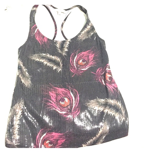 Peacock Sequined Top