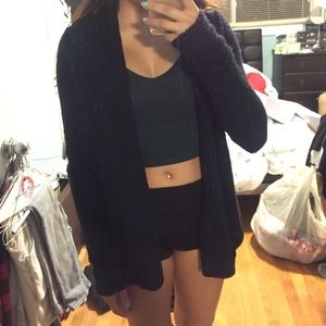 Hollister navy cardigan