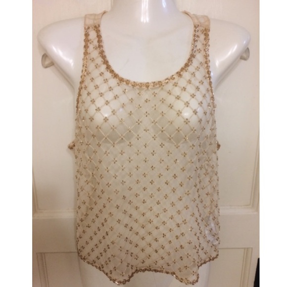 Gold detail urban outfitters crop top small