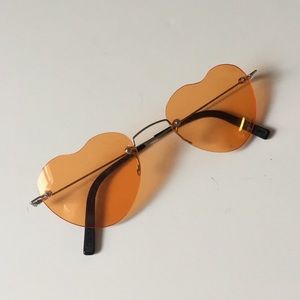 orange heart sunglasses