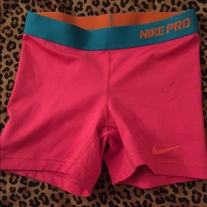 Pink nike spandex