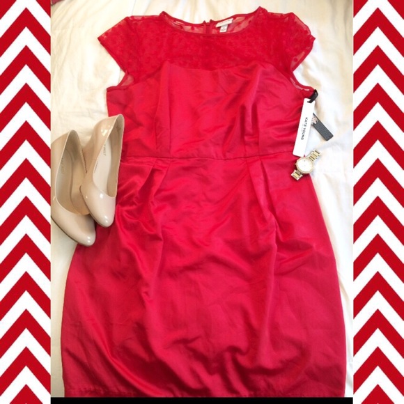 🎈Kate Young for Target Red Sheer Panel Dress🎈