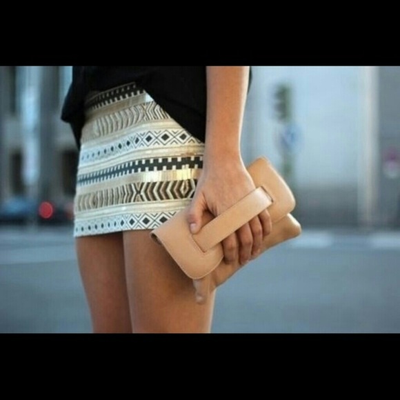 Zara Aztec Print Skirt