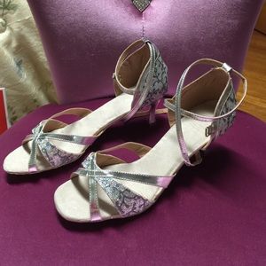 Silver dancing shoes