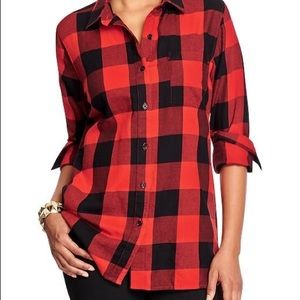 Old navy buffalo plaid boyfriend shirt