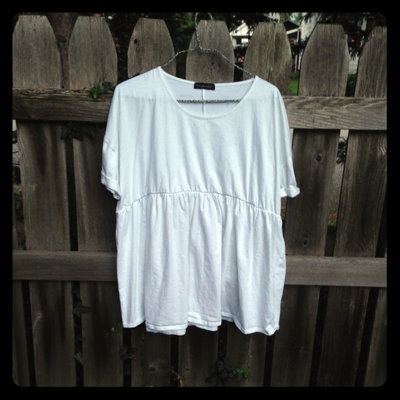 MINT condition white oversized babydoll dress