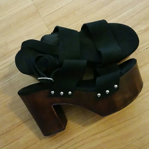 Charles David wooden platforms