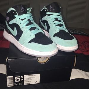 Jordan 1 flight 2 GG Baby Blue and Black