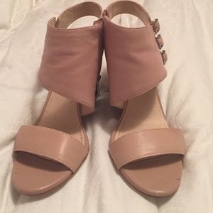 Pale pink Vince Camuto wedges