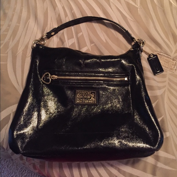 Authentic Coach liquid Gloss Hobo Handbag