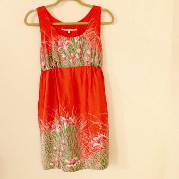 Coral summer dress