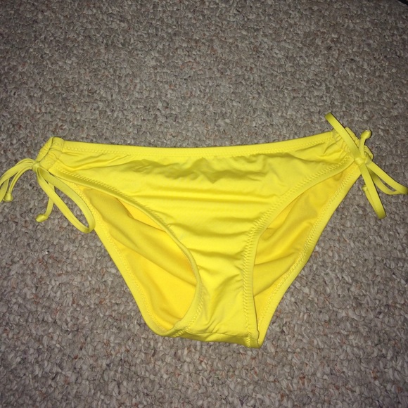 Yellow bathing suit bottoms