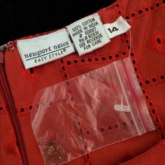 Newport News Orange Dress - Picture 3 of 3