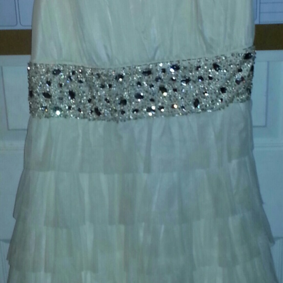 White bling dress