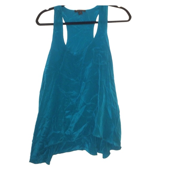 Silk turquoise tank !