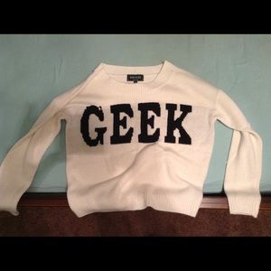 GEEK White Sweater