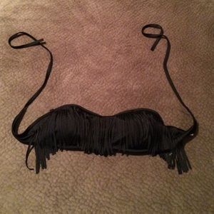 SOLD. Fringe swim suit top.