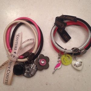 Juicy Couture charm bracelets/hair ties