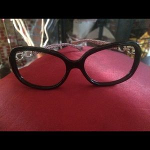 Coach  frame had them as eyeglasses never worn