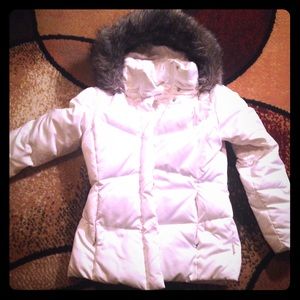 White Calvin Klien down winter coat