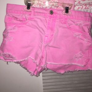 Hot Pink Shorts From Abercrombie & Fitch