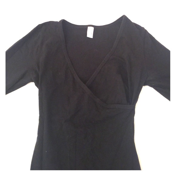 Black fitted American apparel dress