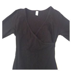 Black fitted American apparel dress